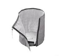 Protezione per vasi da esterno con doppio isolamento per un'efficace protezione dal gelo (S grigio)