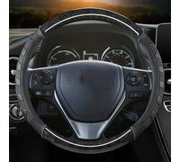 Protezione per Volante, coprivolante per Auto, per con Toyota, Ez, RAV4 2013-2019, Corolla 2013-2017, Scion iM 2016, Auris 2013-2016. Colore: COFFEE3 (Nero1).