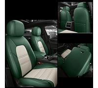 Protezione Personalizzato Per A4 B8 2007 2008 2009 2010 2011 2012 2013 2014 2015 Montato Faux Leather Car Seat Covers Set Protector(Green Beige)