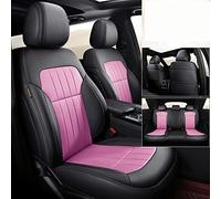 Protezione Personalizzato Per A4 B8 2007 2008 2009 2010 2011 2012 2013 2014 2015 Montato Faux Leather Car Seat Covers Set Protector(Black Pink)