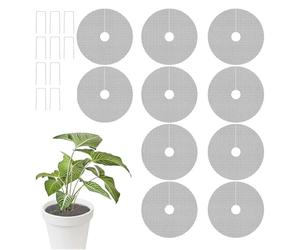 Protezione Piante Per Gatti: Set Di Copertura In Rete PE Da Dieci Pezzi, Protezione Per Vaso Regolabile ThirtyByThirtyByFiveCentimeter, Barriera Stabilizzata A Dieci Pali, Protezione