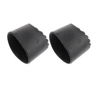 Protezione Piedino Scala Antiscivolo in Pvc Nero 2 Pezzi
