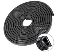 Protezione Portiera Auto 10M Auto Forma a U Bordi AntiGraffio Auto Strisce di Protezione Nero