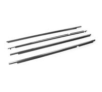 Protezione Portiera Auto 4PCS Auto Finestra Esterna Guarnizione In Gomma Striscia Pressione Impermeabile Cintura Tenuta Per Toyota Per Corolla 2009-2012(Chrome)