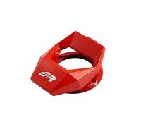 Protezione pulsante starter in alluminio rosso