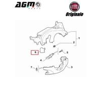 PROTEZIONE RIPARO MOSTRINA SOTTO DEVIO VOLANTE SX ORIGINALE FIAT 500X 735635085