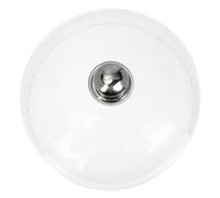 Protezione rotonda per alimenti in acrilico, pratica copertura per esposizione