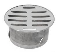 Protezione rotonda per scarico del balcone, in acciaio inox, per tetto di drenaggio del balcone, filtro rimovibile per scarico del pavimento, tetto di drenaggio per balconi all'aperto (Ø75 mm)