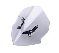 Protezione Schermo Antivento Moto Parabrezza Parabrezza Shield Visiera Parabrisa Con Staffa Per Per Z125 2019 2020 2021(Light Smoke)