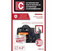 Protezione Schermo Caruba LCD 4,3" Vetro Ottico Ultra Sottile 2 Pezzi