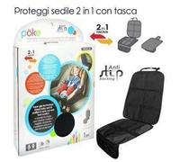 Protezione Sedile Auto per Seggiolino con Tasca Organizer 1 pz 124x48,3 cm Poke