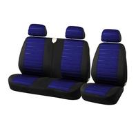 Protezione Sedile Coprisedile Universale Per Camion 2+1 Posti Airbag Interno Traspirante Compatibile Per Sedile Singolo Conducente E Doppio Passeggero Coprisedili(Blu)