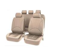 Protezione Sedile Cuscino Coprisedile Per Auto In Pelle PU Per VW Per Golf 4 Per Passat B5 B8 Per Golf 5 Protezioni Per Seggiolini Auto Coprisedili(5 seat beige)