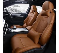 Protezione Sedile Per Jaguar XE 2015 2016 2017 2018 2019 Surround Personalizzato PU Pelle Coprisedili Per Auto Di Lusso(Marrone,Luxury)