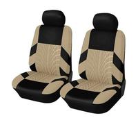 Protezione Sedile Set Completo Coprisedili Per Auto Per Citroen Per C5 Protezione Per Panca Divisa Anteriore E Posteriore Universale Per Auto/SUV Coprisedili(BEIGE-2pcs)