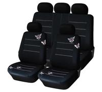 Protezione Sedile Set Completo Coprisedili Per Auto Universal Fit Panca Posteriore Divisa Farfalla Per Protezioni Per Seggiolini Auto Per Pajero 4 Coprisedili(Full set seat covers)