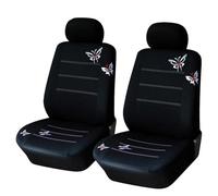 Protezione Sedile Set Completo Coprisedili Per Auto Universal Fit Panca Posteriore Divisa Farfalla Per Protezioni Per Seggiolini Auto Per Pajero 4 Coprisedili(2 front seat covers)