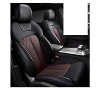 Protezione Sedile Set Completo Di Coprisedili Per Auto Personalizzati In Pelle Per Isuzu Per D-MAX MU-X Accessori Per Auto Coprisedili(BLACK BROWN)
