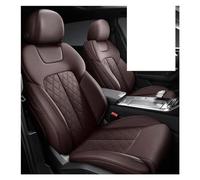 Protezione Sedile Set Completo Di Pelle Per Coprisedili Per Auto Personalizzati Per JAGUAR Per E-PACE XE XF XJ F-PACE F-TYPE XFL Accessori Auto Styling Coprisedili(Marrone)
