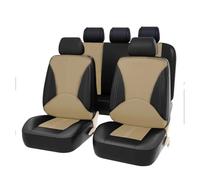 Protezione Sedili Auto Coprisedile Per Auto Forniture Per Veicoli In Pelle Adatto Per La Maggior Parte Delle Auto Decorazioni Accessori Interni Di Ricambio Coprisedile Copri Protettivi(5Seats-Beige)