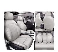 Protezione Sedili Auto Per A4 A6 A3 Q5 Q7 TT A7 Q3 Coprisedili Per Auto Set Completo Traforato Centrale In Vera Pelle(B ivory white)