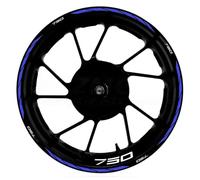 Protezione serbatoio Adesivi Decorativi Per Cerchi E Mozzi Moto Per HONDA CB750 CB 750, Strisce Riflettenti, Adesivi Per Pneumatici, Accessori(Blue)