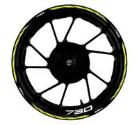 Protezione serbatoio Adesivi Decorativi Per Cerchi E Mozzi Moto Per HONDA CB750 CB 750, Strisce Riflettenti, Adesivi Per Pneumatici, Accessori(Vert)