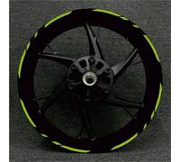 Protezione serbatoio Adesivi Per Cerchi Da 17 Pollici Per Moto Per KAWASAKI Per Ninja 250 400 650 Z1000 Z800 Z900 Z250 Decalcomania Riflettente Con Carattere(Light green)