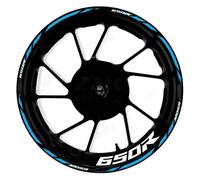 Protezione serbatoio Adesivi Per Cerchi Moto Per HONDA CBR650R CBR 650R Adesivi Riflettenti Per Mozzi Ruota(Blue)
