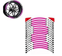 Protezione serbatoio Adesivo Per Cerchi Moto, Striscia Riflettente Per Mozzo, Decalcomania Per Cerchi, Accessori Per Auto, Moto E Scooter, Per Honda, Per Yamaha, Per Suzuki, 10", 12", 17", 18".(Mauve)