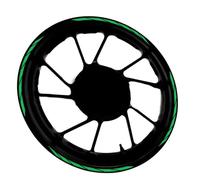 Protezione serbatoio Adesivo Riflettente Per Cerchioni Di Motocicletta Per Suzuki Per Hayabusa 1300, Decalcomania Riflettente Per Cerchi Da 17", Accessori A Strisce.(Vert)