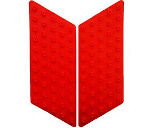 Protezione Serbatoio Antiscivolo Moto Laterale Race Grip Evo, Rosso, Set di 2