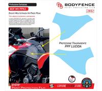 Protezione serbatoio DUCATI MULTISTRADA V4 Pikes Peak antigraffio in PPF PPK3