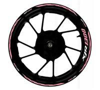Protezione serbatoio Set Di Adesivi Per Mozzi Ruota Moto Per YAMAHA XJR1300 XJR 1300, Adesivi Riflettenti Per Cerchi Da 17 Pollici, Accessori(Rose)