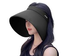 Protezione Solare Cappello A Cilindro Vuoto - Fibra Di Poliestere Regolabile | Crema Solare In Seta Ghiacciata A Faccia Piena, Cappello Da Spiaggia Leggero Con Estate Esterna Essenziale Per Il Giardin