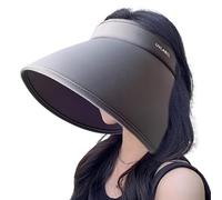 Protezione Solare Cappello A Cilindro Vuoto - Fibra Di Poliestere Regolabile | Crema Solare In Seta Ghiacciata A Faccia Piena, Cappello Da Spiaggia Leggero Con Estate Esterna Essenziale Per Il Giardin