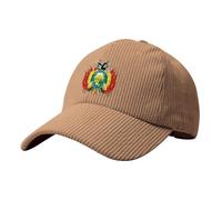 Protezione Solare Cappello con Stato Plurinazionale della Bolivia Emblema Nazione - Viscosa Unisex Baseball/Camionista Regolabile