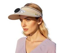 Protezione solare Cappello da trekking Cappelli per donne uomini tesa larga estate spiaggia all'aperto ombra regolabile viaggi pesca casual, cachi, Taglia unica