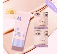 Protezione solare con SPF50+ PA+++|Opacizzante e tonificante|Tonalità rosa chiara che aderisce alla pelle|Crea una pelle chiara e luminosa|60ml (2,02 fl.oz) |Regalo di bellezza coreana