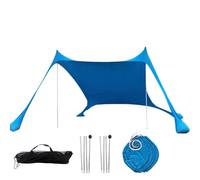 Protezione solare, da ombra, da spiaggia, protezione solare, copertura, portatile, protezione solare con 4 di sabbia, UPF 50+, per pesca, arrampicata, picnic, campeggio