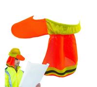 Protezione solare per cappello rigido, protezione solare per il collo, visiera rigida, protezione solare traspirante e riflettente per cappelli rigidi, ideale per lavoro, attività all'aperto e