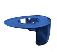 Protezione solare per il collo per casco da cantiere, riflettente (blu reale)