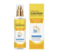 Protezione Solare per il Cuoio Capelluto,Spray 100ml per Capelli e Cuoio Capelluto con SPF 30 - Protezione UV Non Untuosa per Attività All'Aperto Sport Viaggi Spiaggia
