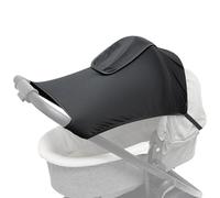 Protezione solare per passeggino - Premium Layer Sun & Rain Cover per passeggino | Baldacchino regolabile a 360° con finestre in rete, si adatta alla maggior parte dei sedili auto e passeggini (design