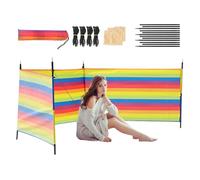 Protezione solare per una maggiore privacy quando si prende il sole, protezione antivento - barriera protettiva leggera con aste e borsa per il trasporto, accessorio da viaggio portatile, vacanze