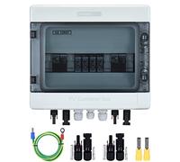 Protezione solare PV da sovratensione, scatola di collegamento DC1000 V, 2 x 1 stringa, protezione da fulmini per impianto fotovoltaico, IP65, alloggiamento (2 in,2 out)