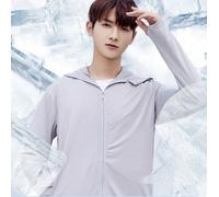 Protezione Solare Top Largo con Falda Staccabile Cappello Collo Zip Tasche Pesca