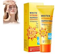 Protezione solare vitamina C SPF 60+, 40 G Vitamina C Protect, fluido protettivo UV contro le macchie scure, crema solare idratante viso e corpo, protegge la pelle dai danni del sole