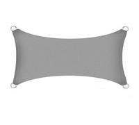 Protezione Sole Parasole Finestra Tenda da 4 x 6 M Tendone Hdpe Grigio Rechteck