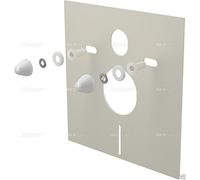 Protezione sonora di set per WC e Bidet a parete con accessori e weissabdeckung